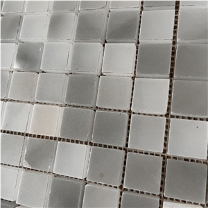 New Design Honed Grey Marble Mosaic Tile For Backsplash Wall