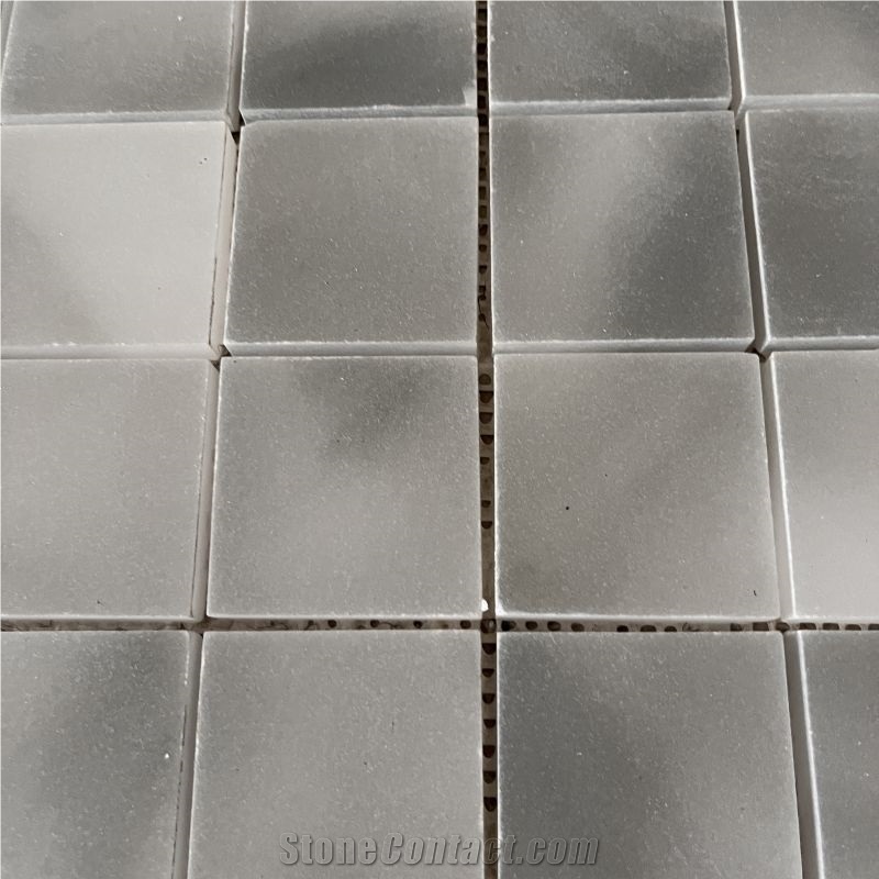 New Design Honed Grey Marble Mosaic Tile For Backsplash Wall