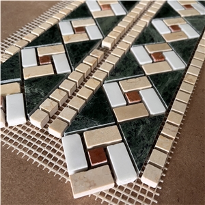 New Design Mosaic Border Line For Interior Hotel And Home Wall