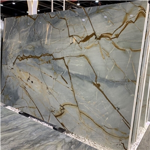 Polished Blue Roma Quartzite Slab Floor Wall Tile Home Decor