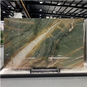 Polished Botanic Wave Quartzite Slabs For Home Decoration Polished Botanic Wave Quartzite Slabs For Home Decoration