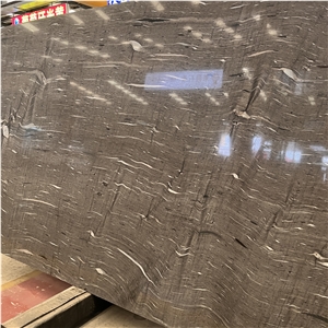 Polished Brown Silk Quartzite Slabs For Wall Tiles