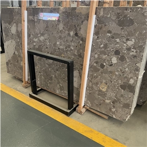 Polished Ceppo Grigio Conglomerate Slabs Floor Tiles