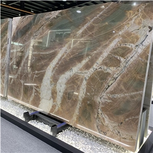 Polished Slabs Volupia Red Quartzite For Wall And Floor Tile