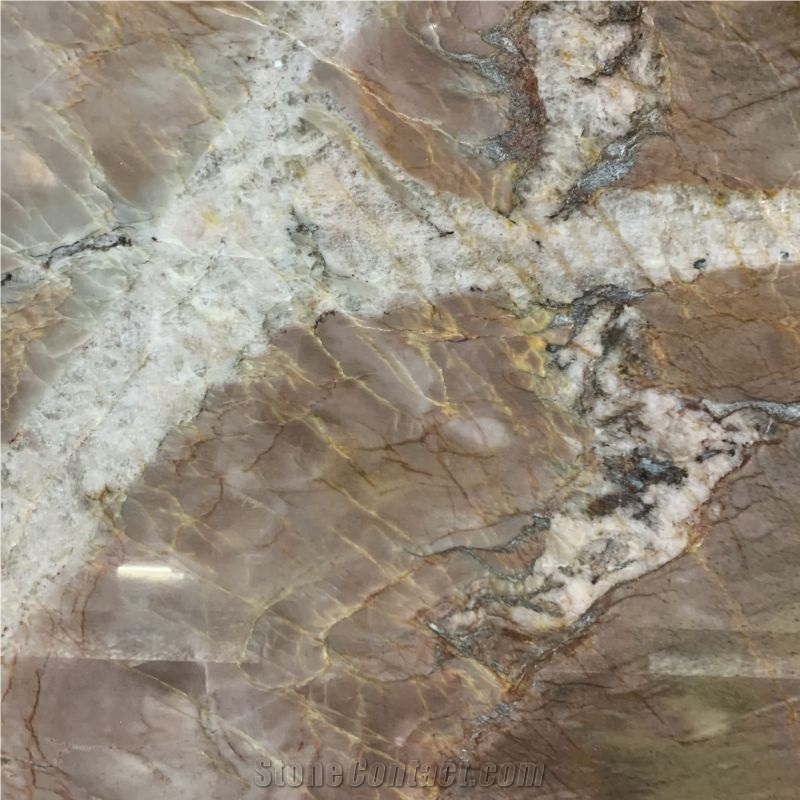 Polished Slabs Volupia Red Quartzite For Wall And Floor Tile