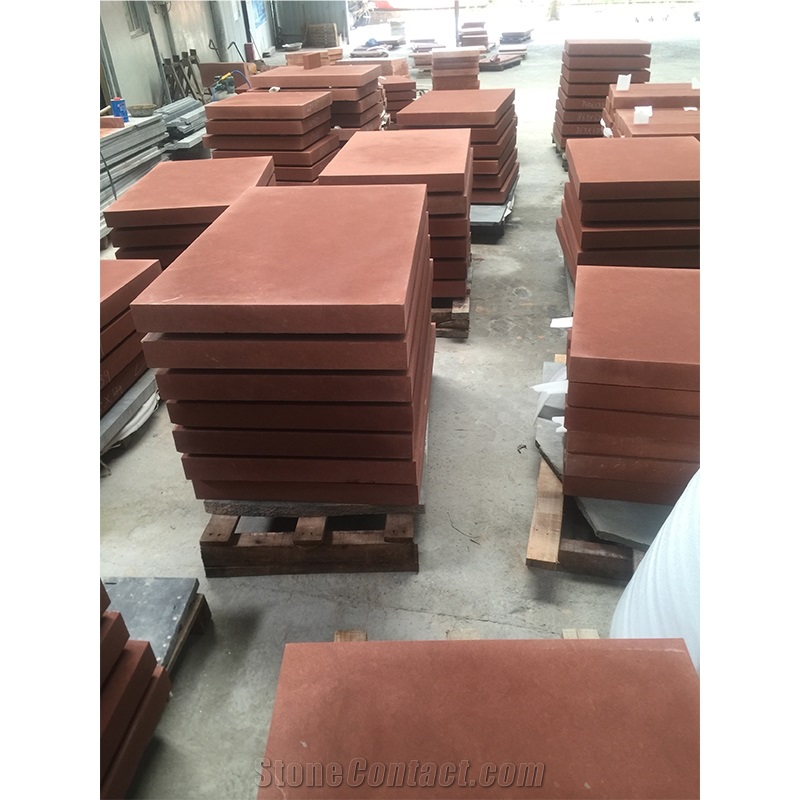 Red Sandstone For Exterior Wall Cladding