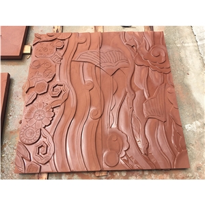 Red Sandstone For Exterior Wall Cladding