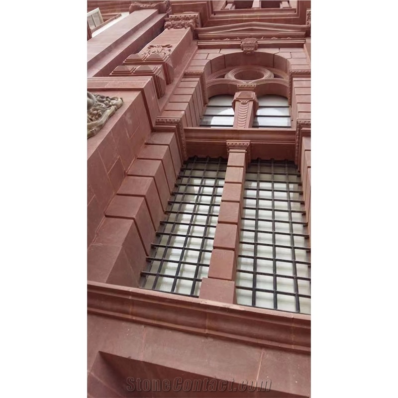 Red Sandstone For Exterior Wall Cladding