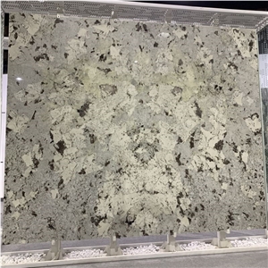 Snow Mountain Blue Granite Slabs For Bookmatch Wall Tiles