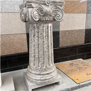 Top Quality Hand Carved Granite Column For Sale Stone Pillar