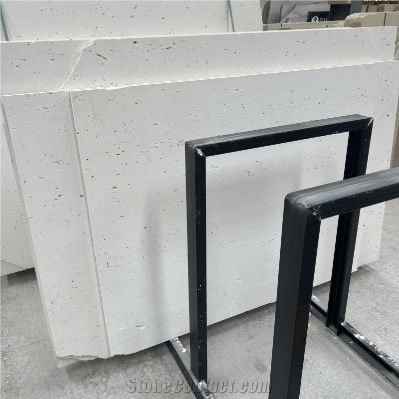 White Cheese Fontbelle Limestone Slab & Tile Wall Cladding
