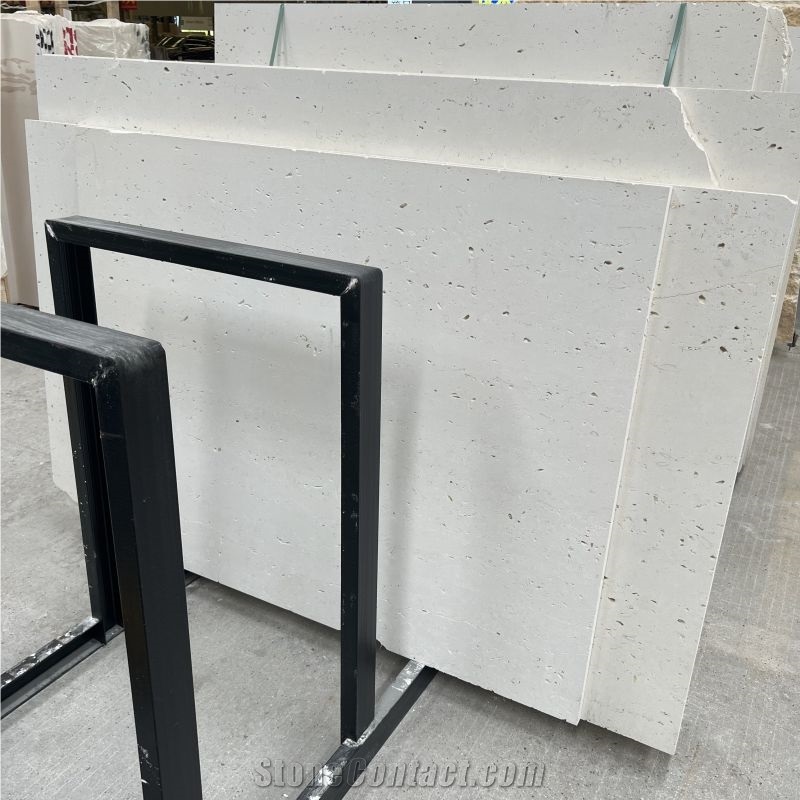 White Cheese Fontbelle Limestone Slab & Tile Wall Cladding