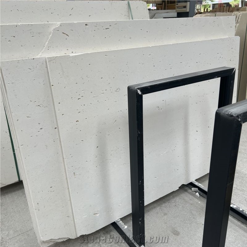 White Cheese Fontbelle Limestone Slab & Tile Wall Cladding