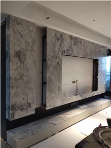 Luxury Brazil Grey Marble Slabs Stone Calacatta Grey Slab