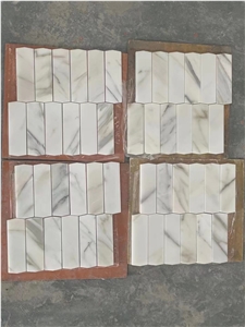 Marble Calacatta Gold Trapezoid Tiles Stone Hexagon Mosaic