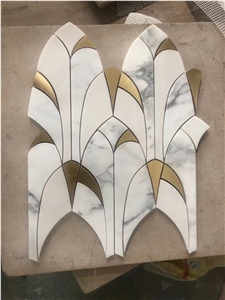 Marble Thassos Hexagon Mosaic Tiles Stone Bathroom Mosaics