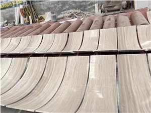 Marble Veneer Pillar Stone White Wood Architectural Column