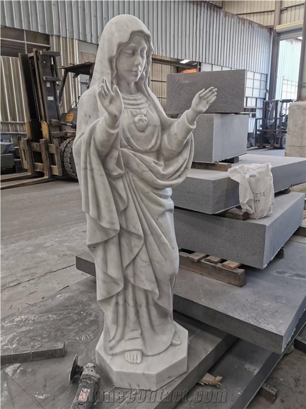 Stone Modern Sculptures Marble White Jade Jesus Statues