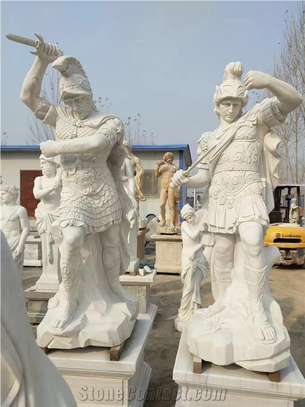 Stone Modern Sculptures Marble White Jade Jesus Statues