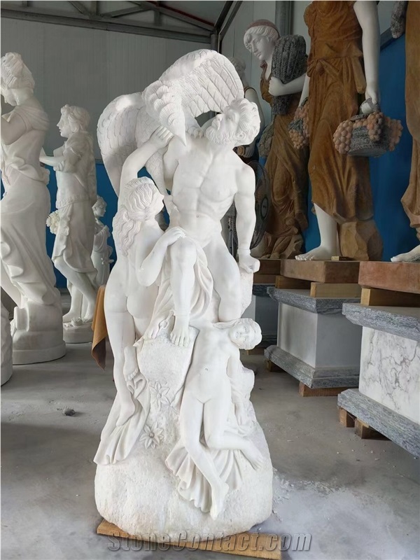 Stone Modern Sculptures Marble White Jade Jesus Statues