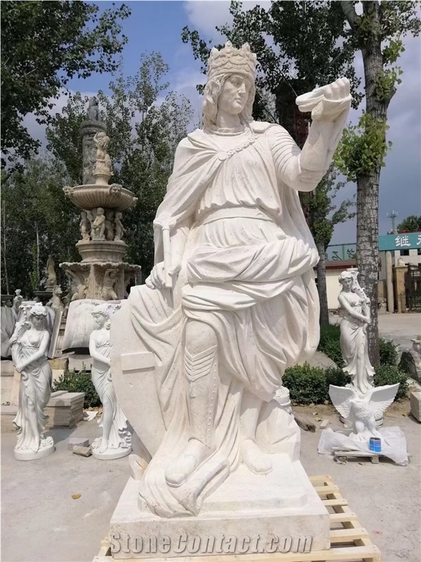 Stone Modern Sculptures Marble White Jade Jesus Statues