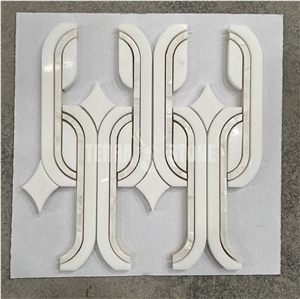 Waterjet Marble Shell Mosaic Tile Stone Pearl Floor Tiles
