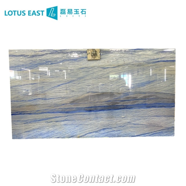 Polished Azul Macaubas Quartzite Slabs