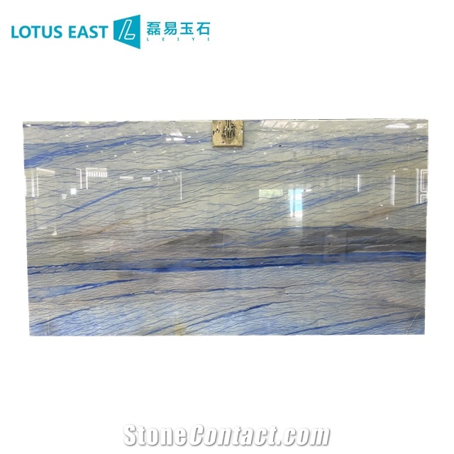 Polished Azul Macaubas Quartzite Slabs