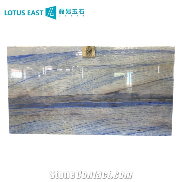 Polished Azul Macaubas Quartzite Slabs