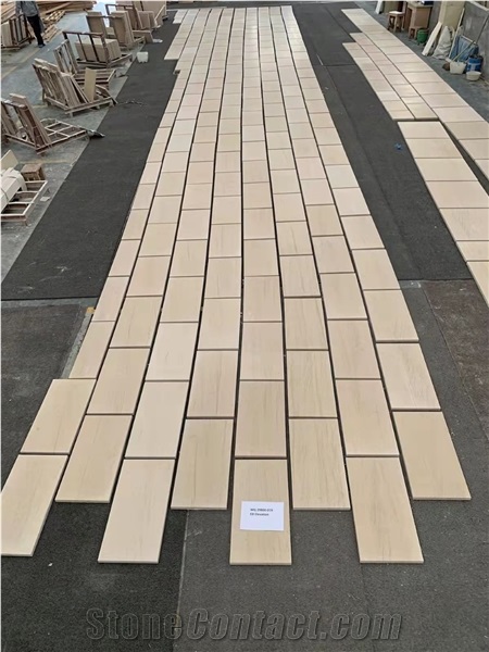 Mocha Cream Beige Limestone Wall Panels/Tiles Polished/Honed