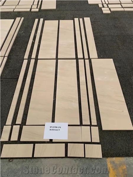 Mocha Cream Beige Limestone Wall Panels/Tiles Polished/Honed