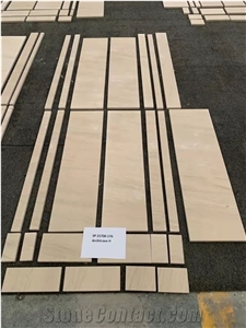 Mocha Cream Beige Limestone Wall Panels/Tiles Polished/Honed