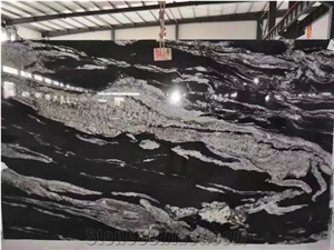 Sky Falls Black & White Exotic Granite Slabs & Tiles