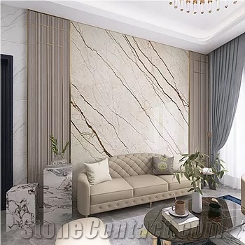 Chinese Carrara Guangxi White Marble Slab For Decoration