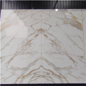 Bookmatch Calacutta Nano Stone Slab, Cararra Slab
