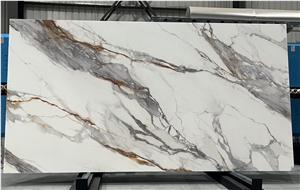 Snow White Nano Glass Stone Slabs