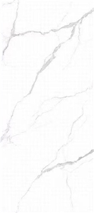 12Mm Polished Calacatta White Sintered Stone Slab For Floor