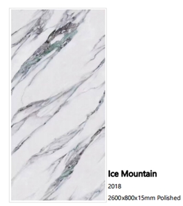 15MM Ice Mountain Sintered Stone Slabs