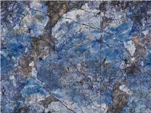 9Mm Blue Sintered Stone Slabs For Interior Wall Cladding