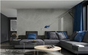 9Mm Cement Grey Sintered Stone For Flooring And Walling