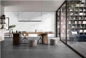 9Mm Polished Calacatta White Sintered Stone Tiles For Wall
