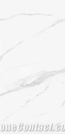 9Mm Polished Calacatta White Sintered Stone Tiles For Wall