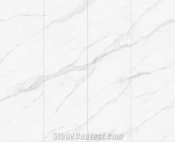 9Mm Victoria White Sintered Tiles For Flooring Decoration