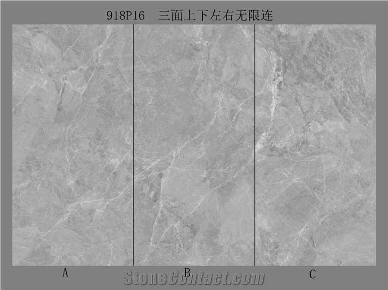 9MM Wyndham Grey Sintered Stone Slab For Wall