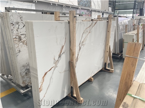 Calacatta Gold 9Mm&12Mm Sintered Stone Big Slabs