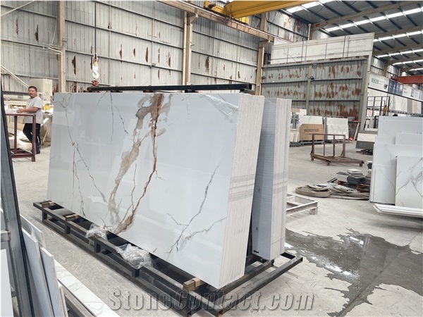 Calacatta Gold 9Mm&12Mm Sintered Stone Big Slabs