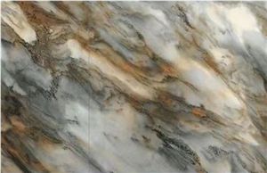 Exotic Color 12Mm Polished Sintered Stone Tiles Slabs