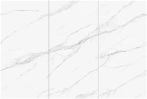 Matt White Marble-Look Tile Sintered Stone Slabs