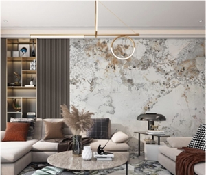 Polished 9MM Belle Gold Sintered Stone Slab