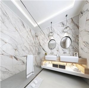 Polished Carve Calacatta Gold Sintered Stone Slab&Tile